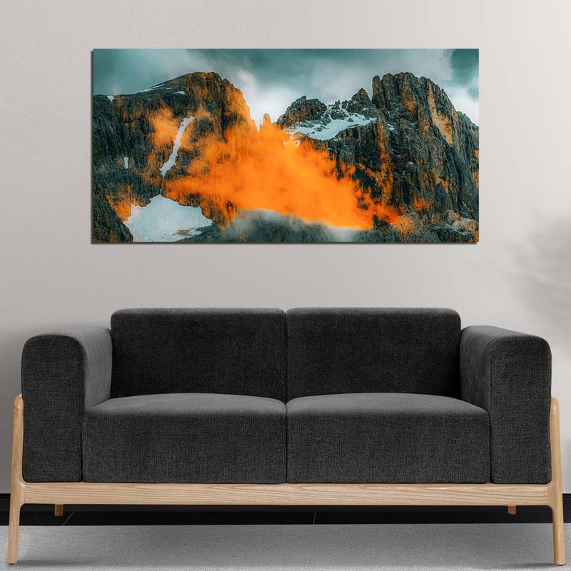 Hill Station Scenery  Canvas Wall Painting
