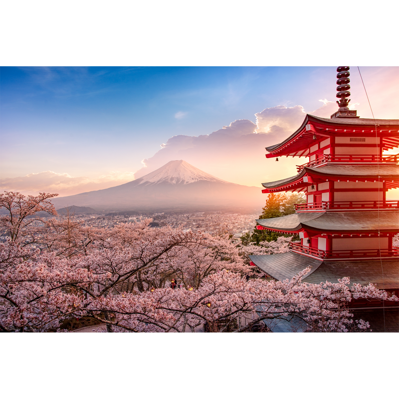 Mountain Sunrise View Digitally Printed Wallpaper