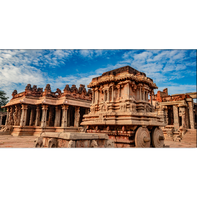 Hampi Stone Temple Canvas Wall Painting