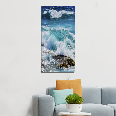 Beautiful White Waves Canvas Wall Painting