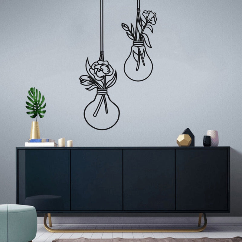 Hanging Flower Pots High Quality Wall Sticker