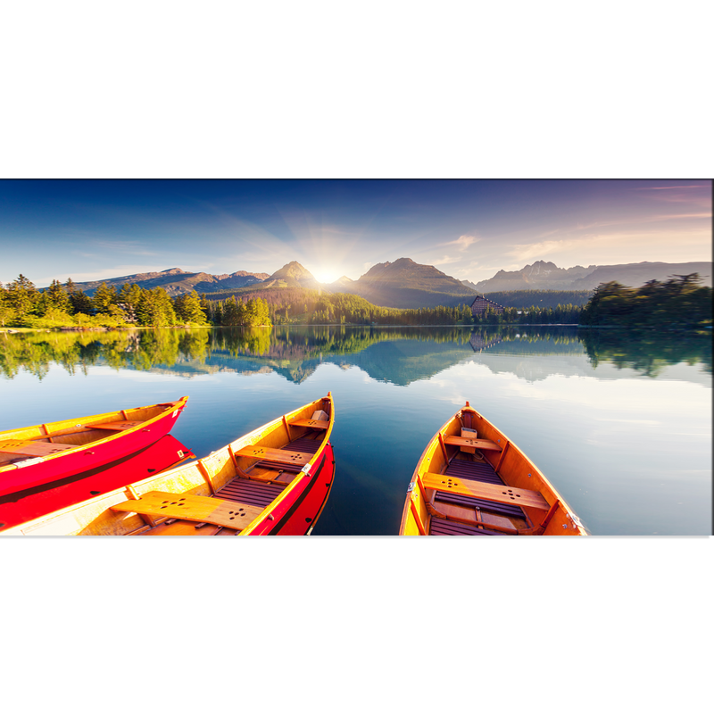 Mountain Lake Canvas Wall Painting