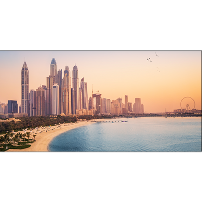 Dubai Buildings Panoramic View Canvas Wall Painting