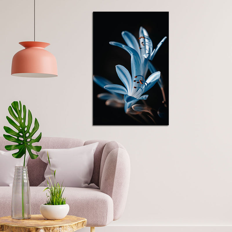 Beautiful Flower Print On Canvas Wall Painting