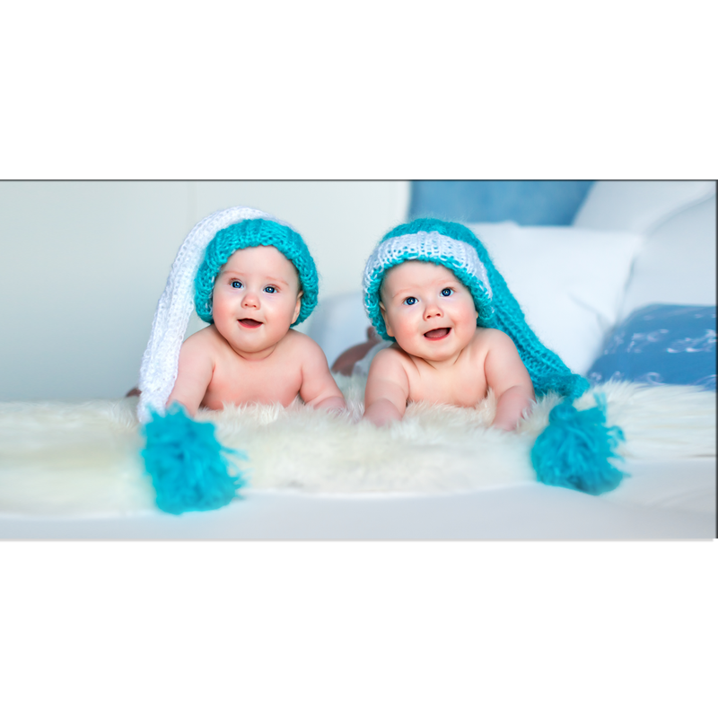Cute Baby Twins Canvas Wall Painting