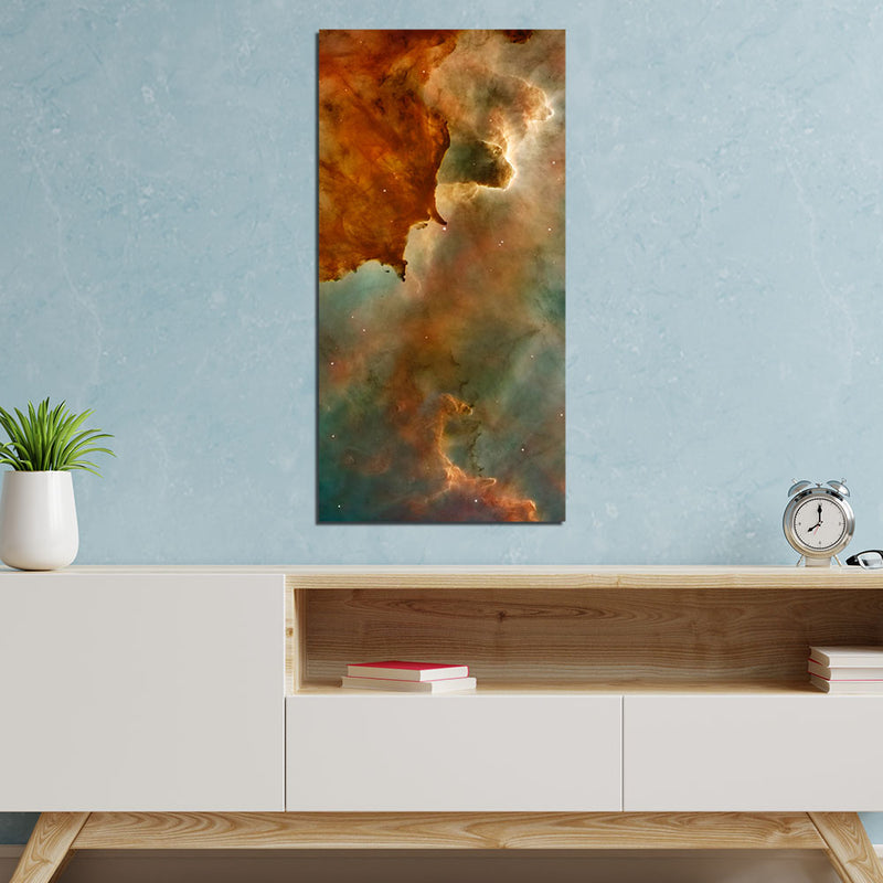 Galaxy Print On Canvas Wall Painting
