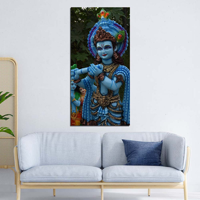 Krishna Ji Print On Canvas Wall Painting