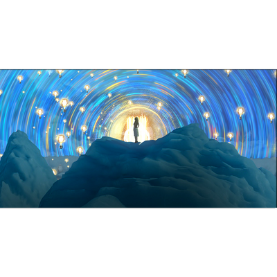 Girl On Mountain Canvas Wall Painting