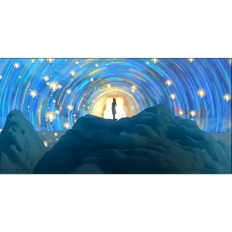 Girl On Mountain Canvas Wall Painting