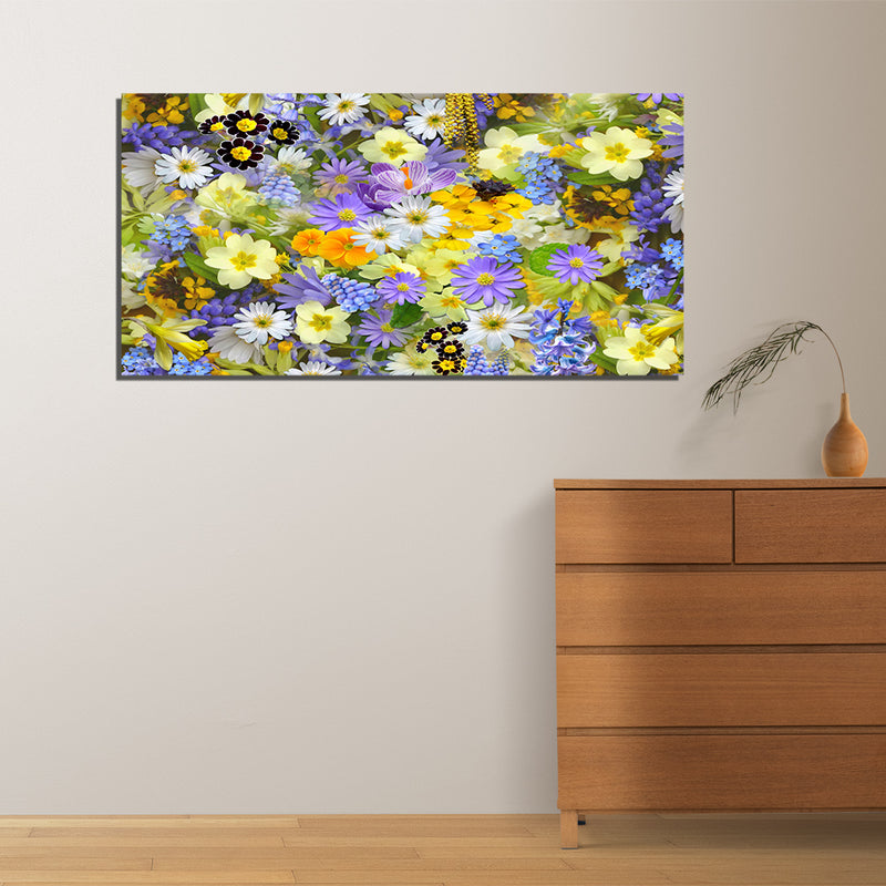 Abstract Flower Canvas Wall Painting