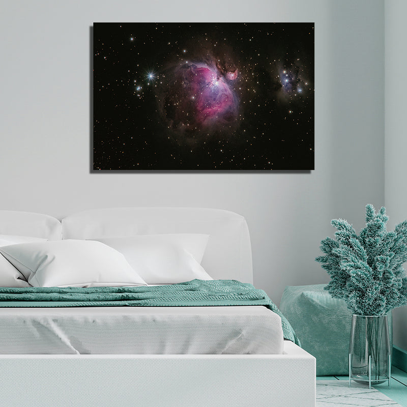 Galaxy Print On Canvas Wall Painting
