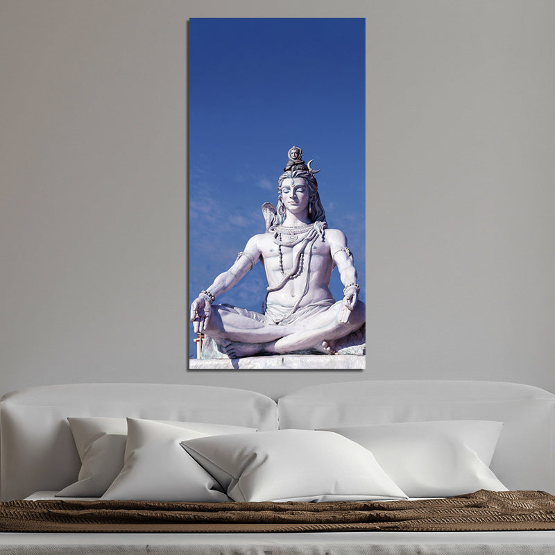 Lord Mahadev Print On Canvas Wall Painting