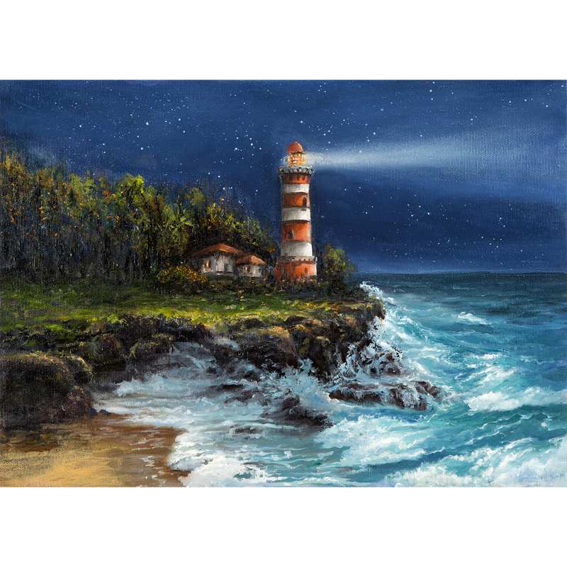 Lighthouse Digitally Printed Wallpaper