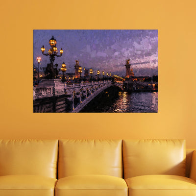 Blur Effect Bridge Canvas Wall Painting
