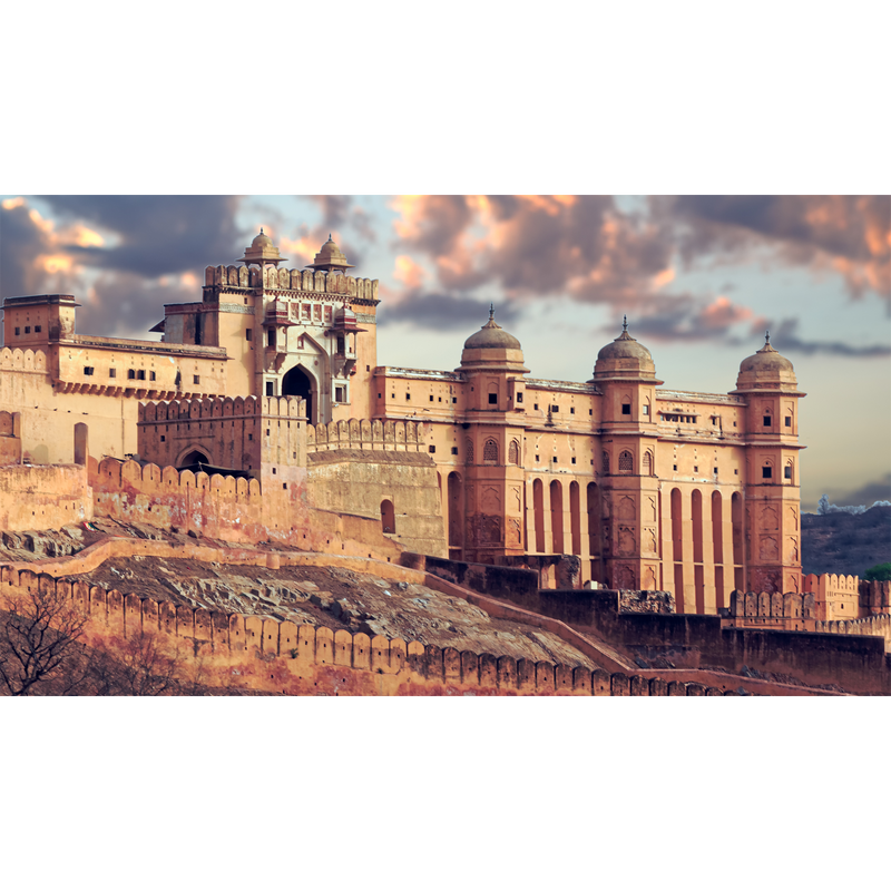 Amer Fort Digitally Printed Wallpaper