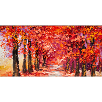 Autumn Forest Canvas Wall Painting