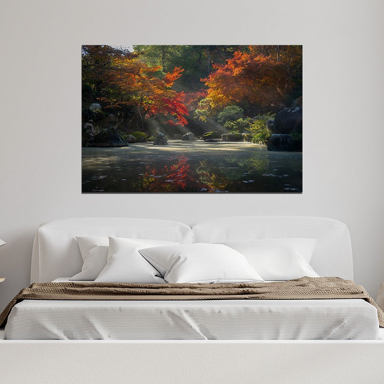 Autumn Tree Print On Canvas Wall Painting