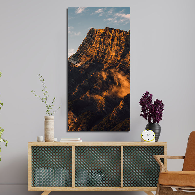 Mountain Print On Canvas Wall Painting