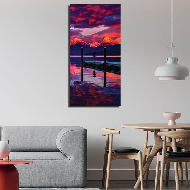 Colourfull Sunset View Canvas Wall Painting