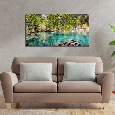 Beautiful Lake Print On  Canvas Wall Painting