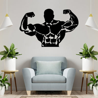 Bodybuilder High Quality Wall Sticker