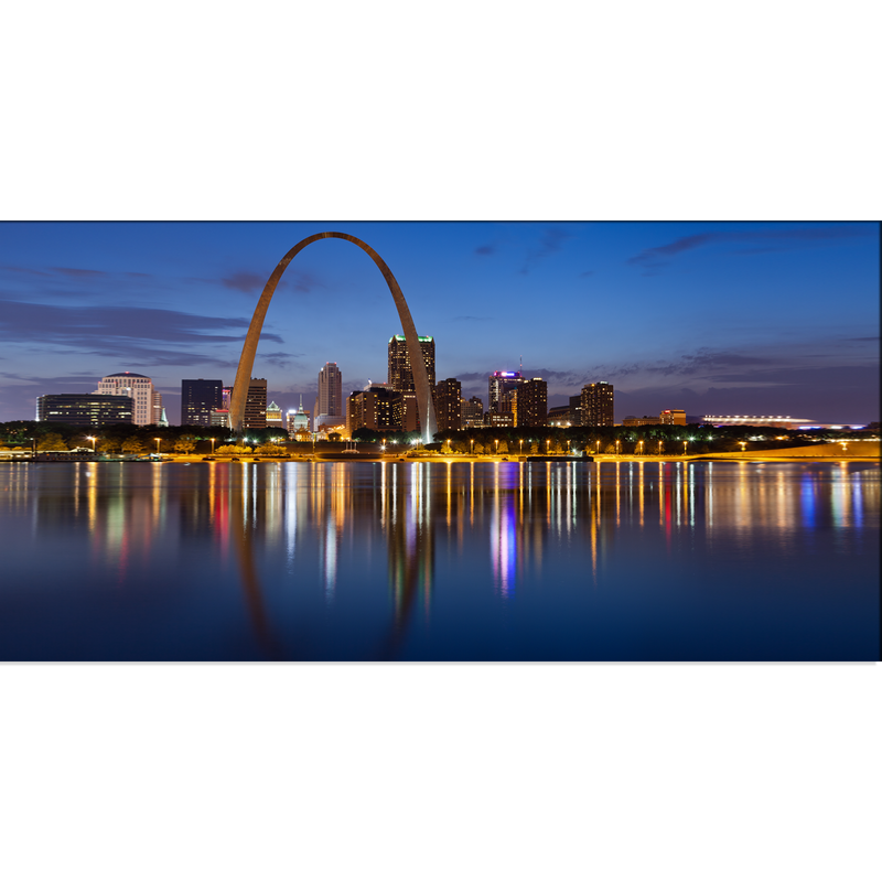 City Lake View Canvas Wall Painting