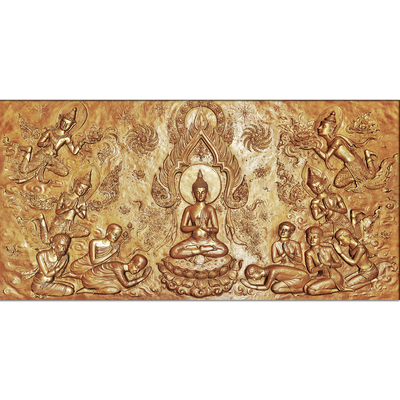 Golden Buddha Canvas Wall Painting