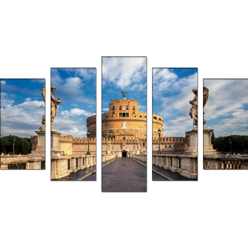 Adrian Park Monument Art Wall Painting- With 5 Frames