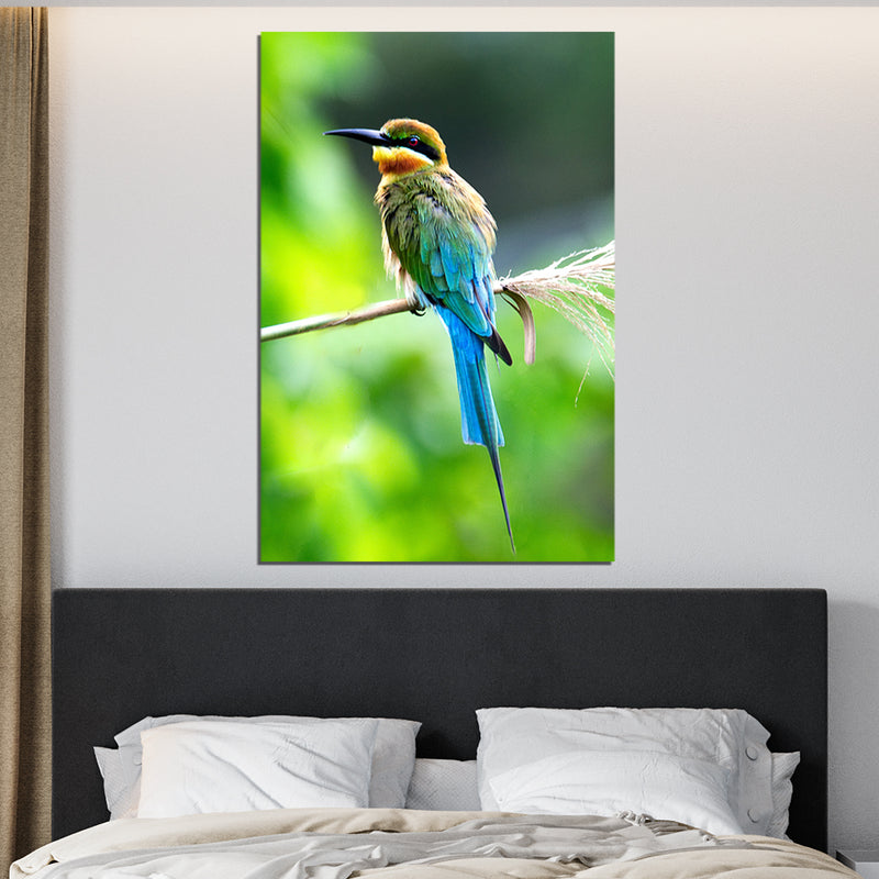 Bird Print On Canvas Wall Painting