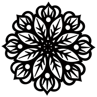 Floral mandala laser cut Wooden Wall Hanging, Wooden Wall Decoration