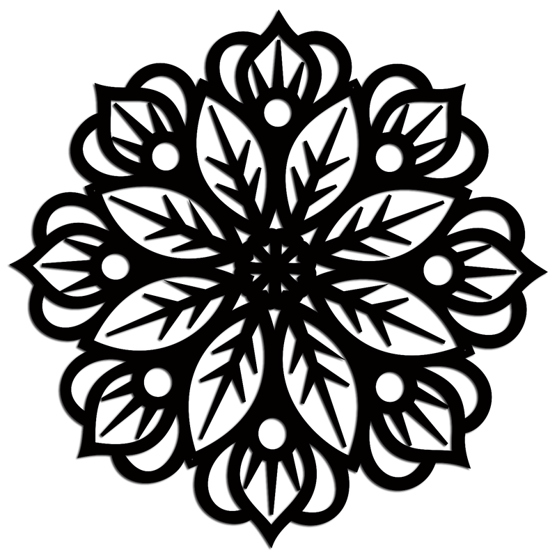 Floral mandala laser cut Wooden Wall Hanging, Wooden Wall Decoration