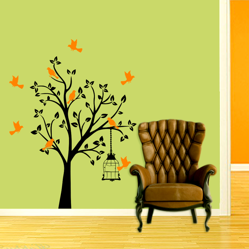 Innovative Bird Tree Wall Sticker And Wall Decal
