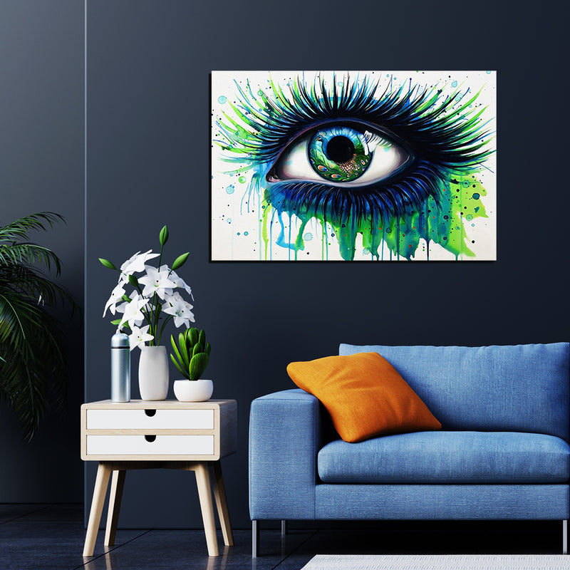 Abstract Eye Print On Canvas Wall Painting