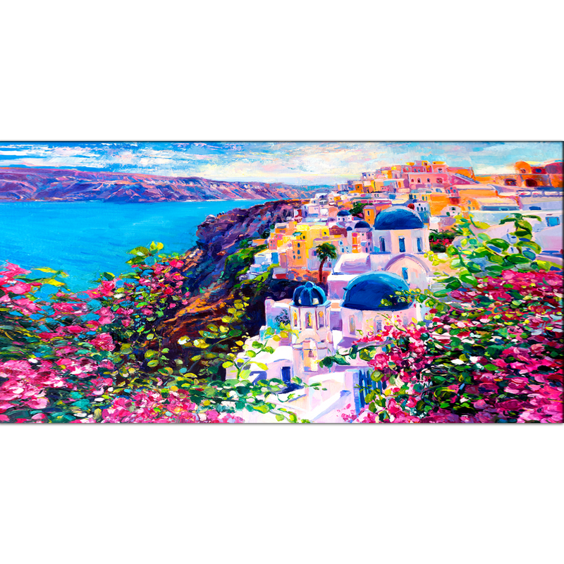 Colorful Artistic House Canvas Wall Painting