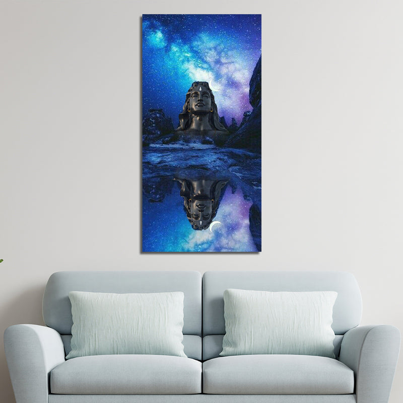Lord Shiva Print On Canvas Wall Painting