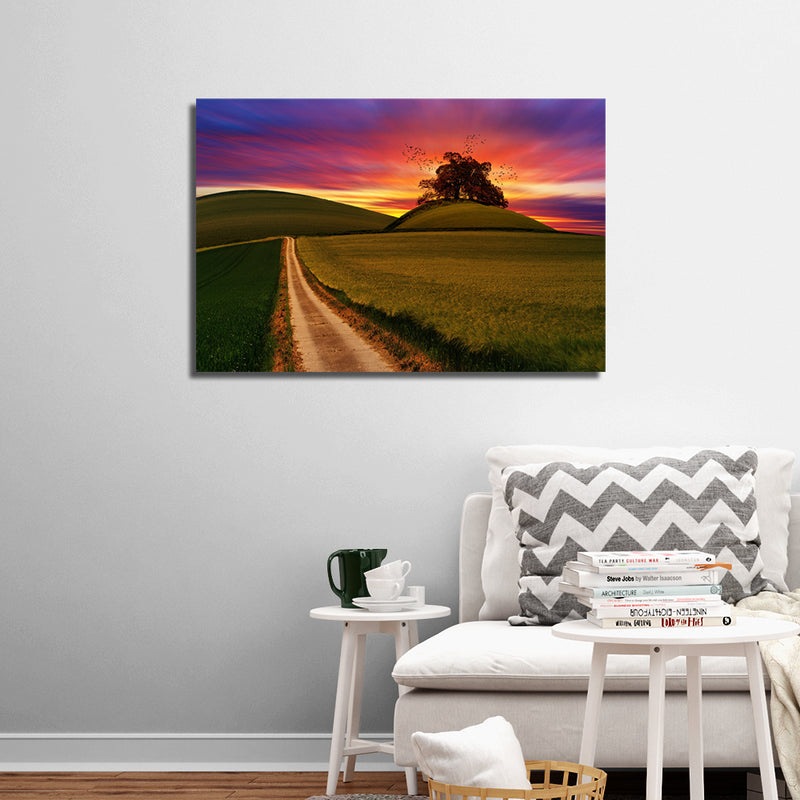 Colorful Sunset View Canvas Wall Painting