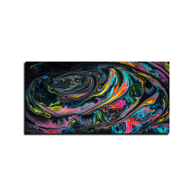 Multi-color Fluid Abstract Canvas Wall Painting