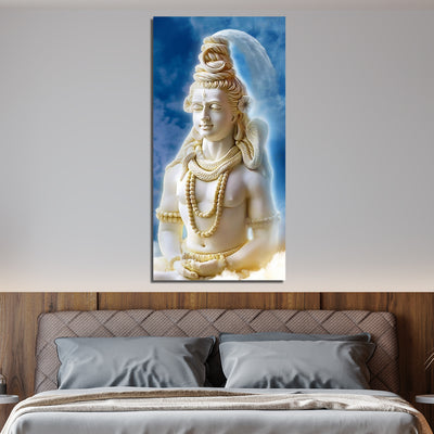 Lord Mahadev Print On Canvas Wall Painting