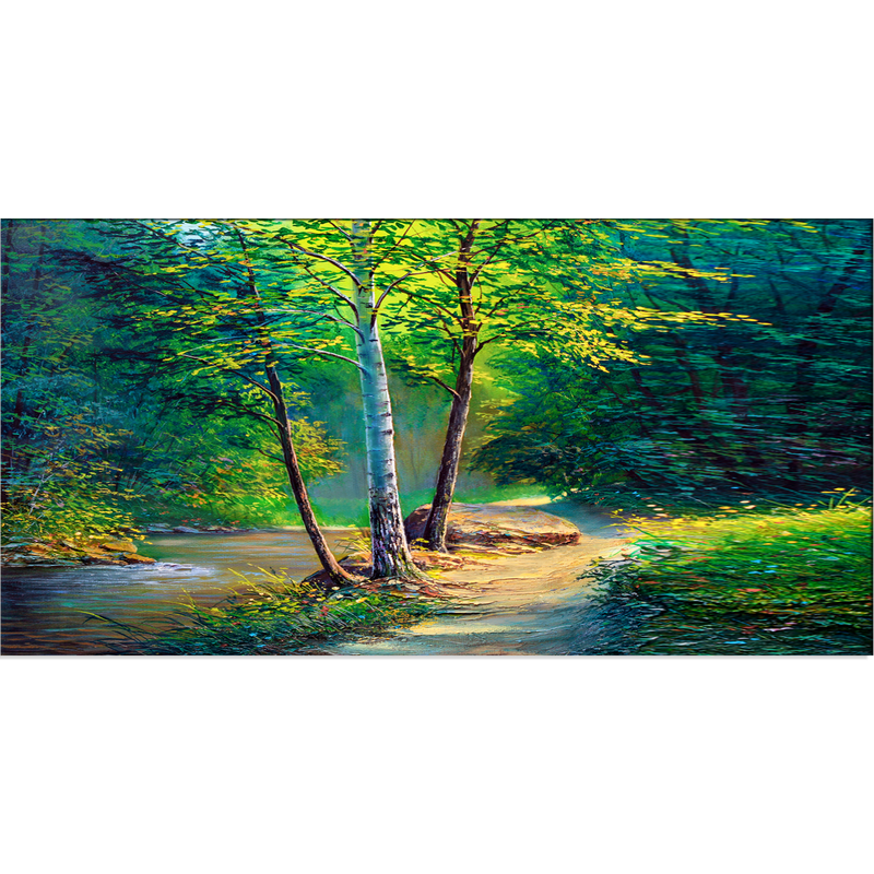 Green Forest Canvas Wall Painting