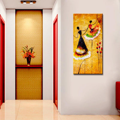 Ballerina Dancer Designer Modern Art Canvas Wall Painting