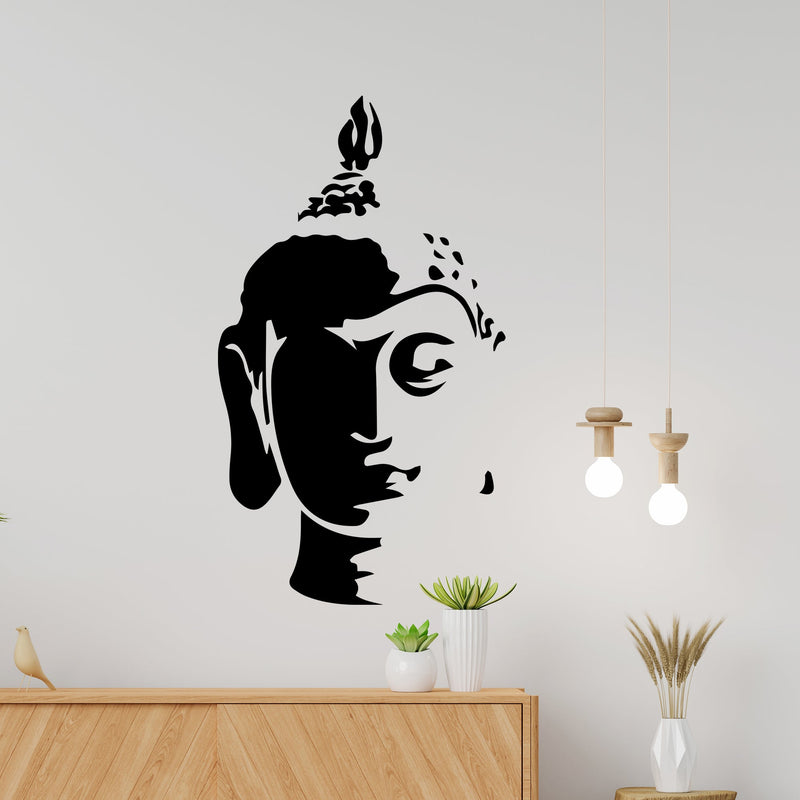 God Gautam Buddha Premium Quality Wall Sticker