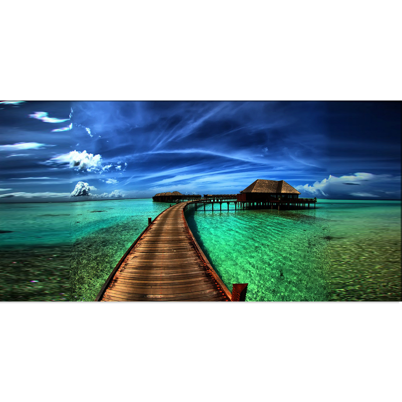 Colourful Beach Canvas Wall Painting