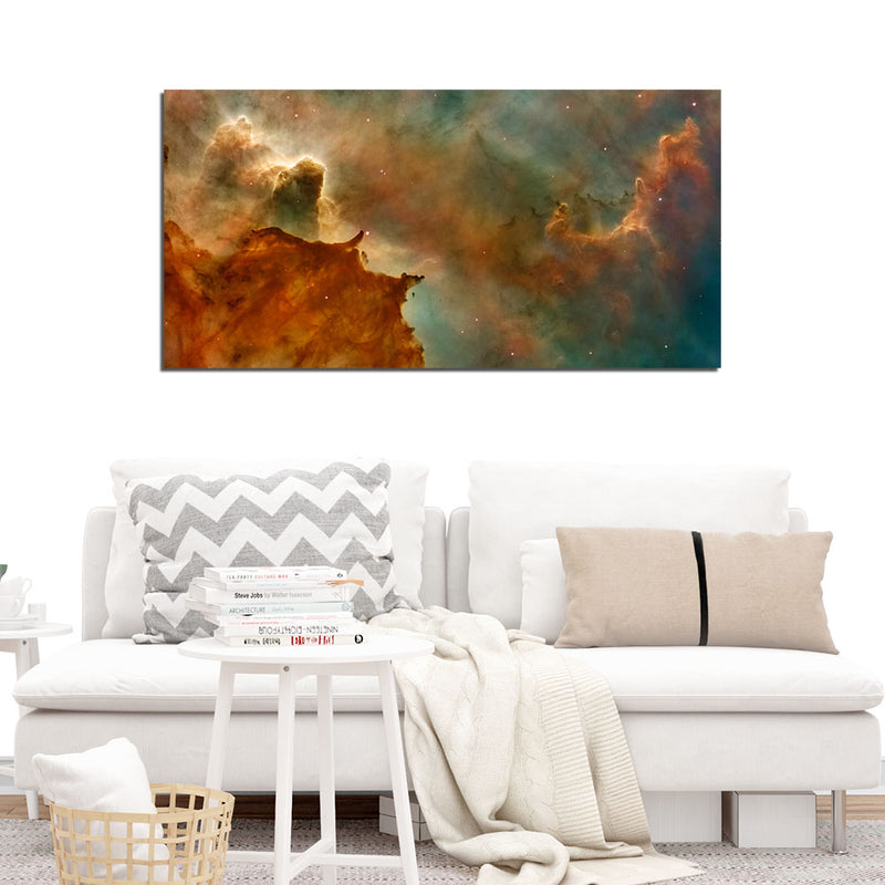 Galaxy Print On Canvas Wall Painting