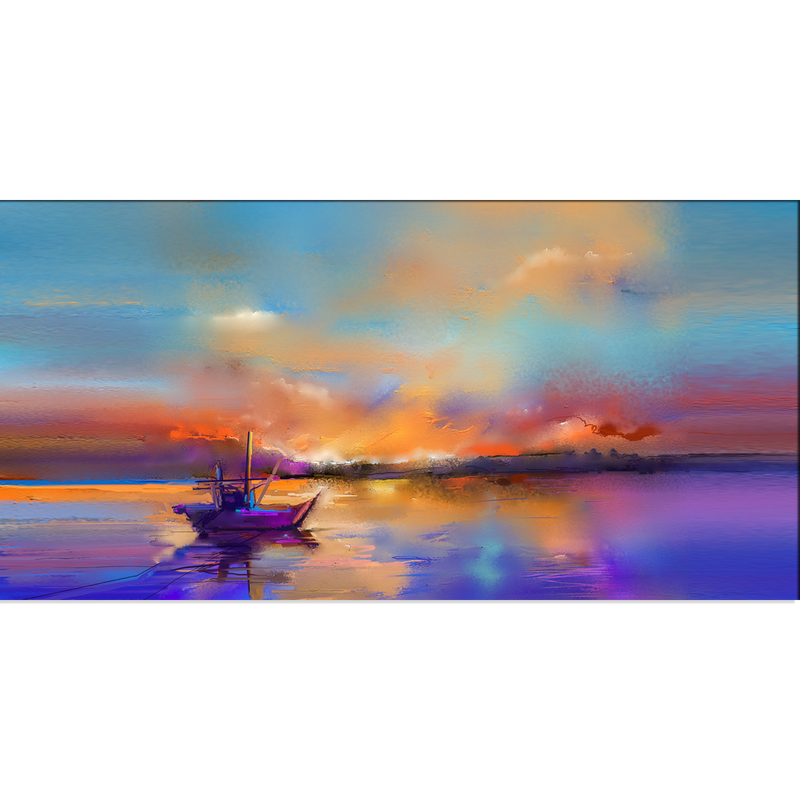 Multicolored Abstract Canvas Wall Painting