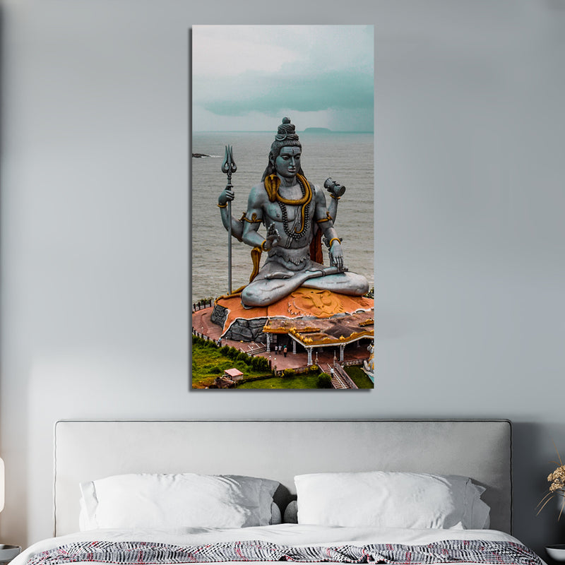 Lord Shiva Print On Canvas Wall Painting