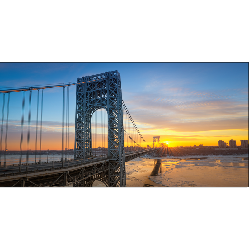 Golden Gate Bridge During Sunset Canvas Wall Painting
