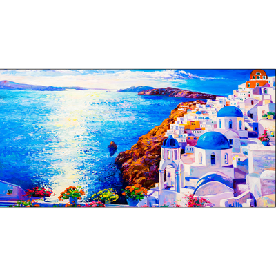 Modern City Oil Art Canvas Wall Painting