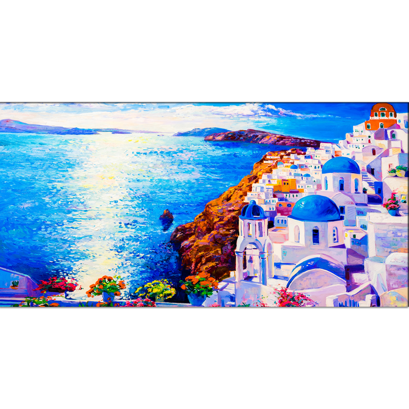 Modern City Oil Art Canvas Wall Painting