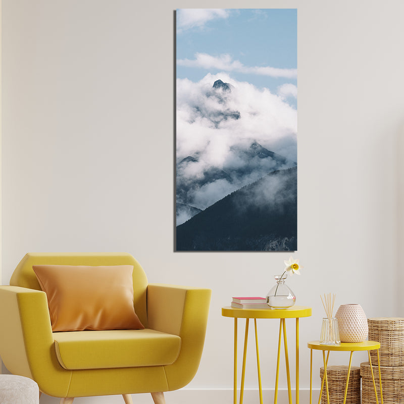 Beautiful Hill Station Print On Canvas Wall Painting