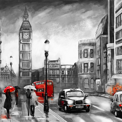 Grey-Scale Illustration Digitally Printed Wallpaper